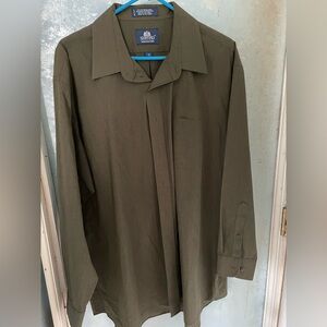 Stafford Khaki Button-Up Shirt
